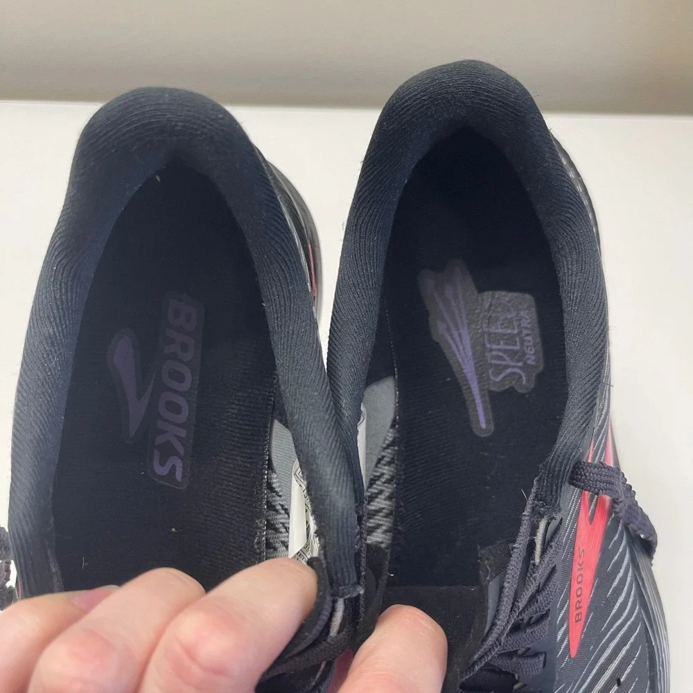 Brooks Hyperion Tempo Womens 6.5 Black Pink Training Running Shoes 1203281B026